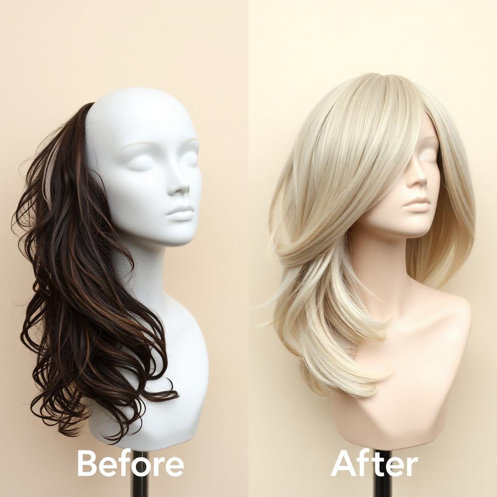 Wig revamp Lagos before and after transformation 1 by Wigify